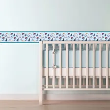 Faixa Decorativa Marinheiro Para Quarto Meninos 5mx10cm Foto mini 2