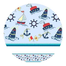 Faixa Decorativa Marinheiro Para Quarto Meninos 5mx10cm Foto mini 1