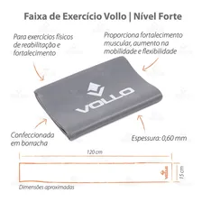 Faixa Elásticas Forte Vollo Vp1024 - Tipo Thera Band Foto mini  2