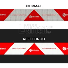Faixa Fita Refletiva Baú De Moto Caixote Padrão 3m Cor Vermelho Prismático Foto mini  2