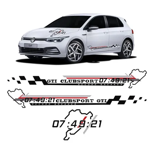Faixa Golf Club Sport Gti Kit Adesivo Lateral Decorativo Foto 1