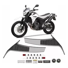 Faixa Jogo Adesivo Moto Yamaha Xt 660 Branca 2013 Foto mini  3