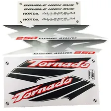 Faixa Kit Adesivos Completo Xr 250 Tornado 2003 Branca Foto  mini 1