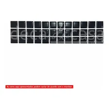 Faixa Pastilha Adesiva Resinada - Cores 31,4 X 7,8 Cm Cor Preto S贸lido Foto mini 2
