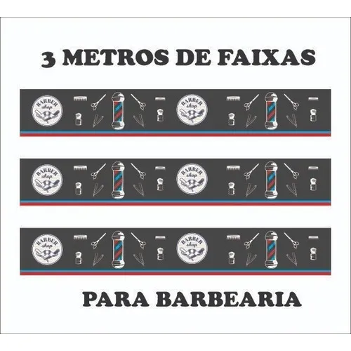 Faixas Adesivas Decorativas De Barbearia Foto 1