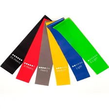Faixas Elásticas Mini-band Para Pilates Yoga E Funcional Cor Cores Foto mini 2