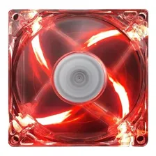 Fan Cooler 80mm Ventilador Ventoinha 8x8cm 12v Com Led Led Vermelho Foto mini 2