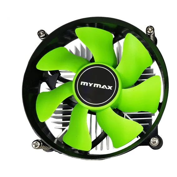 Fan Cooler Processador Intel Socket Lga 1150/1151/1155/1156p Led Verde Mymax Myc/Tx900-Or Foto 1