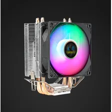 Fan Silencioso Do Cooler Da Rgb Cpu Para Computador Desktop Led Ice Blade 300 Streamer Edição Colorida - Quatro Tubos De Cobre Foto mini  3