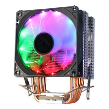 Fan Silencioso Do Cooler Da Rgb Cpu Para Computador Desktop Led Ice Blade 300 Streamer Edição Colorida - Quatro Tubos De Cobre Foto  mini 1