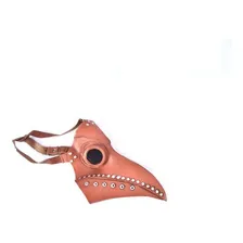 Fantasia Máscara Médico Da Peste Bico Steampunk Marrom Foto mini 2