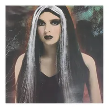 Fantasia Peruca MorticĂa FamĂlia Addams Cosplay Halloween Cor Preto Foto mini 2