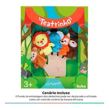Fantoche Dedoche Teatrinho Animais Da Selva 7500 - Buba Foto mini 3