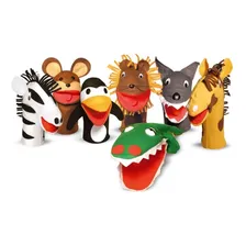 Fantoches Animais Selvagens Kit Com 7 Personagens Foto mini 1