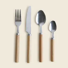 Faqueiro Bambu Inox Com 16 Peças - A casa Foto mini 1