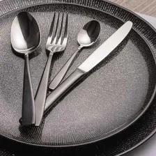 Faqueiro Em Aço Inox Com Estojo Wolff Pisa 30 Peças Preto Foto mini 4