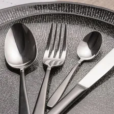 Faqueiro Em Aço Inox Com Estojo Wolff Pisa 30 Peças Preto Foto mini 3