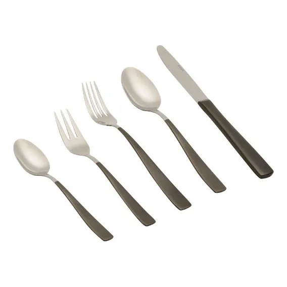 Faqueiro Em Aço Inox Com Estojo Wolff Pisa 30 Peças Preto Foto 1
