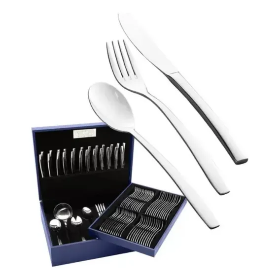 Faqueiro Inox 101pç Wolff Caixa De Madeira Estojo Luxo Foto 1