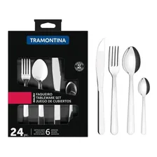 Faqueiro Inox Tramontina 24 Peças Malibu Foto mini 1