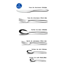 Faqueiro Jogo Talheres Lyon Brinox 36 Peças Aço Inox 420 Foto mini  2