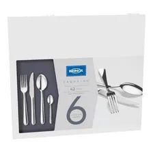 Faqueiro Lyon 42 Peças Aço Inoxidável Inox 6 Pessoas Brinox Foto  mini 1