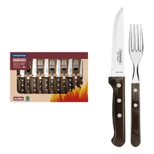 Faqueiro Para Churrasco Jumbo Jr Polywood 12 Pçs Tramontina Cor Marrom Foto mini 1