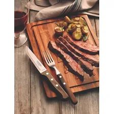 Faqueiro Para Churrasco Jumbo Jr Polywood 12 Pçs Tramontina Cor Marrom Foto mini 2