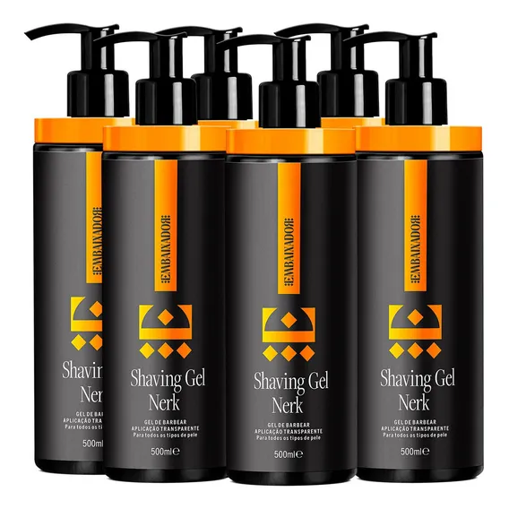 Fardo 6 Shaving Gel De Barbear Nerk Embaixador 500ml Foto 1