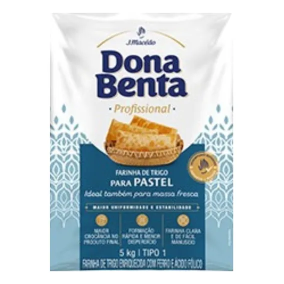 Farinha De Trigo Dona Benta Profissional Para Pastel 5kg Foto 1