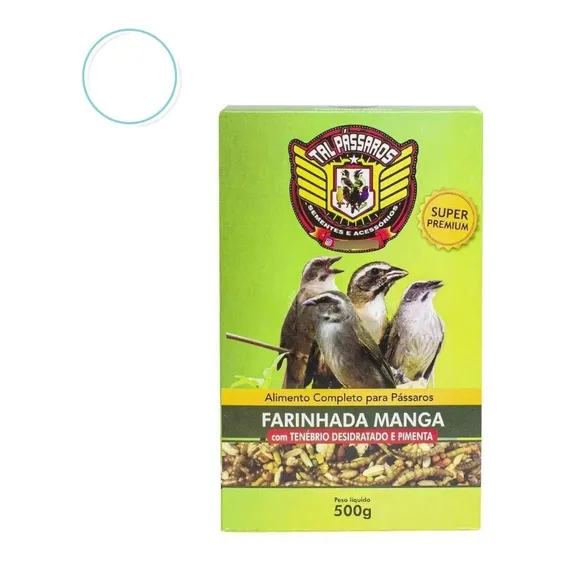 Farinhada Manga Com Tenébrio E Pimenta 500 G - Tal Pássaros Foto 1