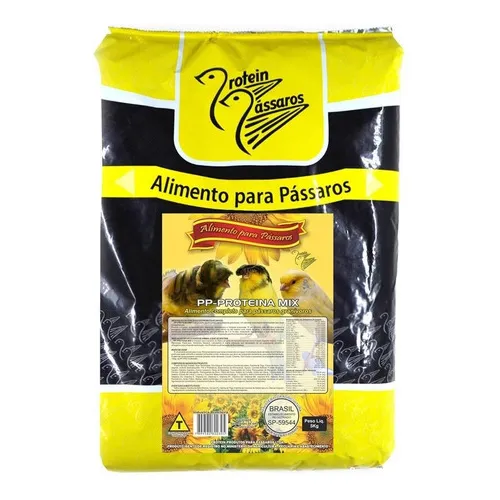 Farinhada Pp Proteína Mix 5kg Canário Porte Protein Pássaros Foto 1