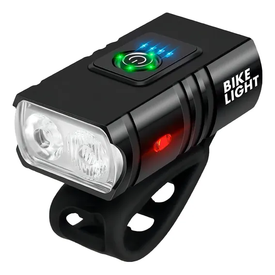Farol Bicicleta 3 Leds Recarregável Usb Bike Light Foto 1