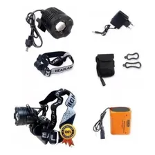 Farol Bike Profissional Lanterna Cabeça Led T6 Tatica 11000w Cor Preto Foto mini 4