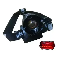 Farol Bike Profissional Lanterna Cabeça Led T6 Tatica 11000w Cor Preto Foto mini 3