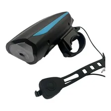 Farol Bike Recarregável Usb Iluminação Noturna Buzina 7588 Foto  mini 1