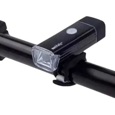 Farol Lanterna Bike Led 4 Funções Recarregável Usb 180lumens Cor Preto Foto mini  2