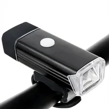 Farol Lanterna Bike Led 4 Funções Recarregável Usb Forte Foto  mini 1