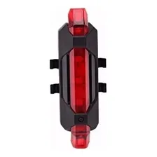 Farol Sinalizador Bike Lanterna Led Usb Bicicleta Traseiro Foto mini 1