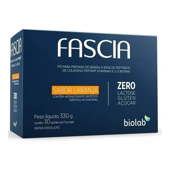 Fascia Colágeno Sabor Laranja Com 30 Saches Foto 1