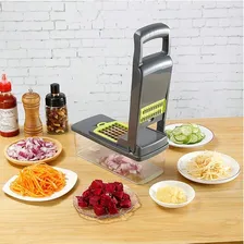 Fatiador Cortador Legumes Frutas Ralador Multiuso Shark Blue Foto mini 4
