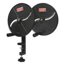 Fatiador Picador 2 Discos Manual Folhas Hortaliças Couve Batata Cenoura Legumes Vitalex FL2 Cinza Foto mini 1