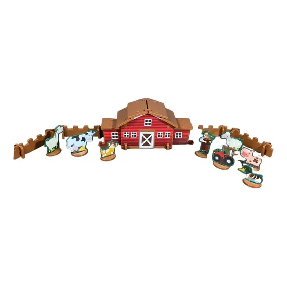 Fazendinha Brinquedo Infantil Casa E Animais Master Toy Foto 1