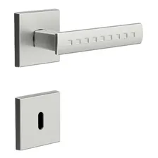 Fechadura 3f 740 777 Quarto Interna Escovada Roseta Quadrada Foto mini 1