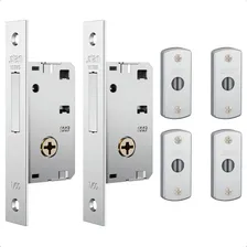 Fechadura Auxiliar Stam 1003 Par Tetra Serralheiro Stam Cor Inox Foto mini 4