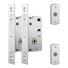 Fechadura Auxiliar Stam 1003 Par Tetra Serralheiro Stam Cor Inox Foto mini 2