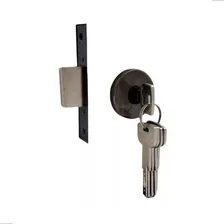 Fechadura Auxiliar Trava Imab Tecnoponto Simples Antique Ouro Velho Redonda 2000 Foto mini 2