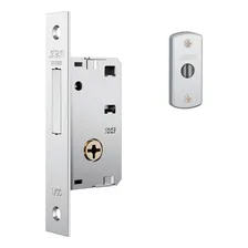 Fechadura Auxiliar Trava Tetra Estreita 1003 Simples Inox Foto mini 1