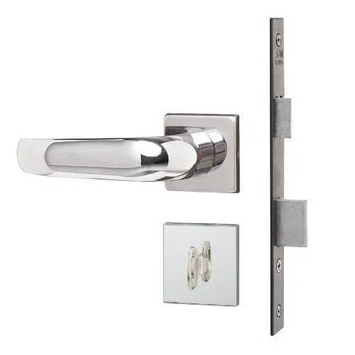 Fechadura Banheiro Roseta Quadrada Inox 823/21 Rqi Stam Cor Prateado Foto 1