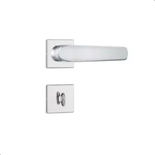 Fechadura Banheiro Roseta Quadrada Inox 823/21 Rqi Stam Cor Prateado Foto mini  3